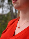 Carnelian Pendant Necklace